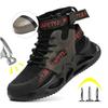Fashion Work Safety Boots High Top Safety Shoes Man Breathable Steel Toe Work Shoes for Men Women Industrial Security Protective Boots