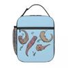Süßer Otter im Wasser Muster Isolierte Lunchtasche für Damen Büro Kühlertasche Thermische Lebensmittelbox Tragbare Lunchboxen Behälter