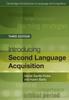 Bok Introducing Second Language Acquisition