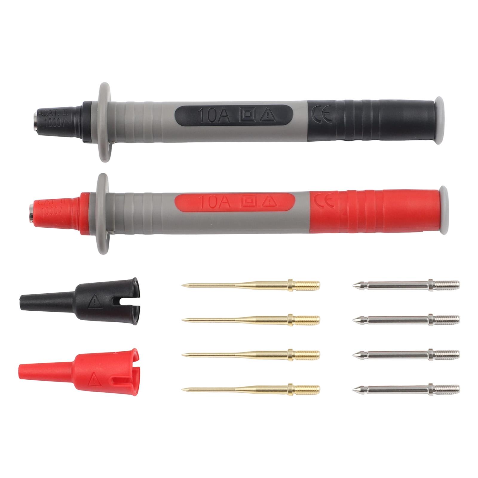 

P8003 Multimeter Test Probe Pen Set With Replaceable Gold Needles Multi-purpose Test Pen For Versatile Testing Tool