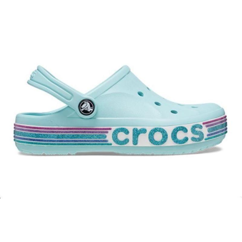 Crocs Shock Absorbing Children's Sandals Glass Blue Children's Model