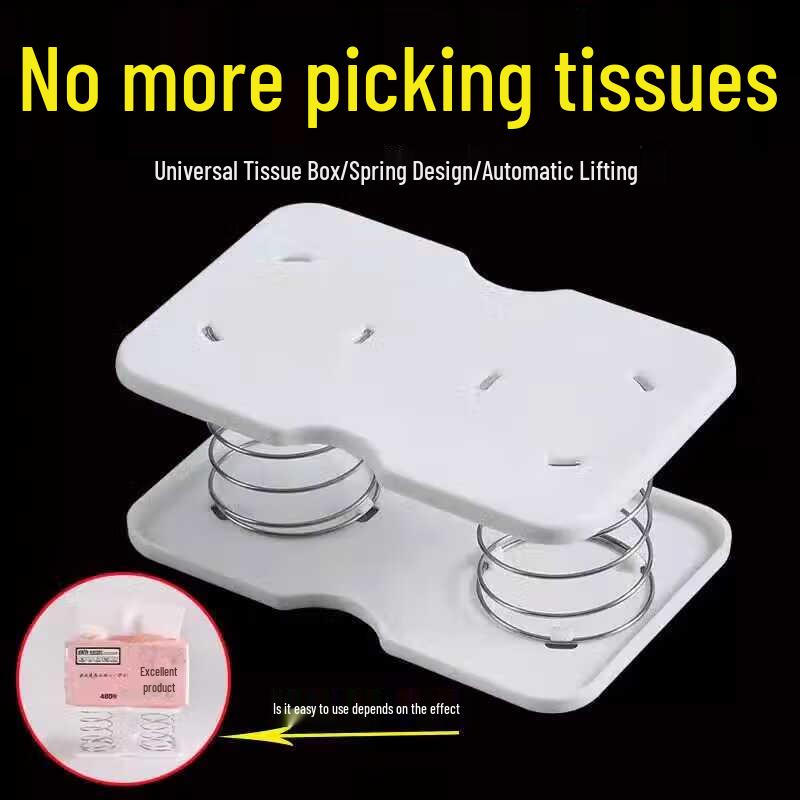 Spring-Loaded Tissue Box Base
