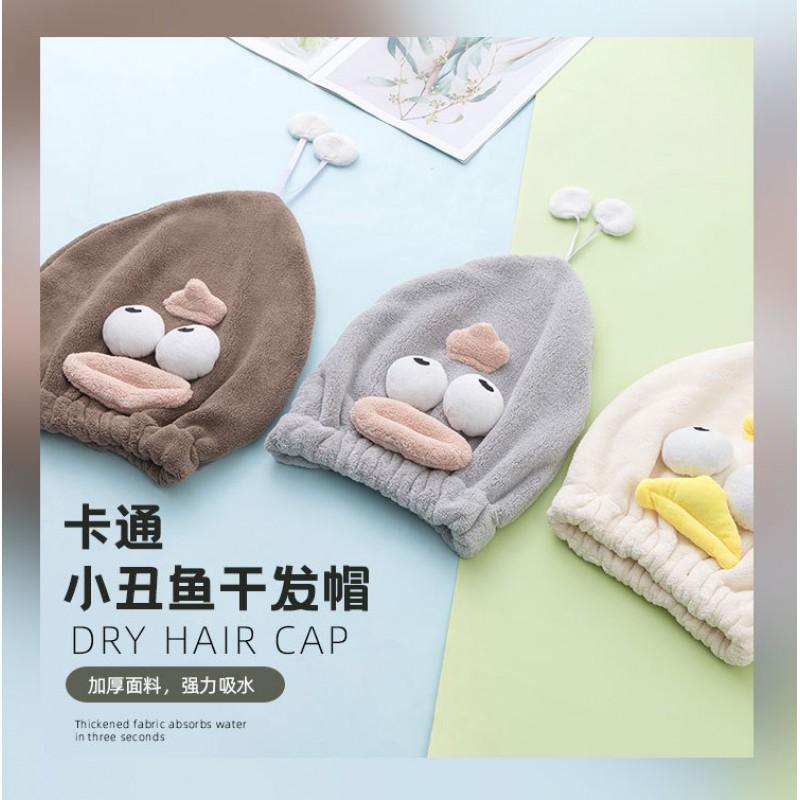 Kids Microfiber Hair Drying Hat Girls - Soft Coral Fleece Towel Cap Quick Dry Absorbent Hooded Wrap Bath Time