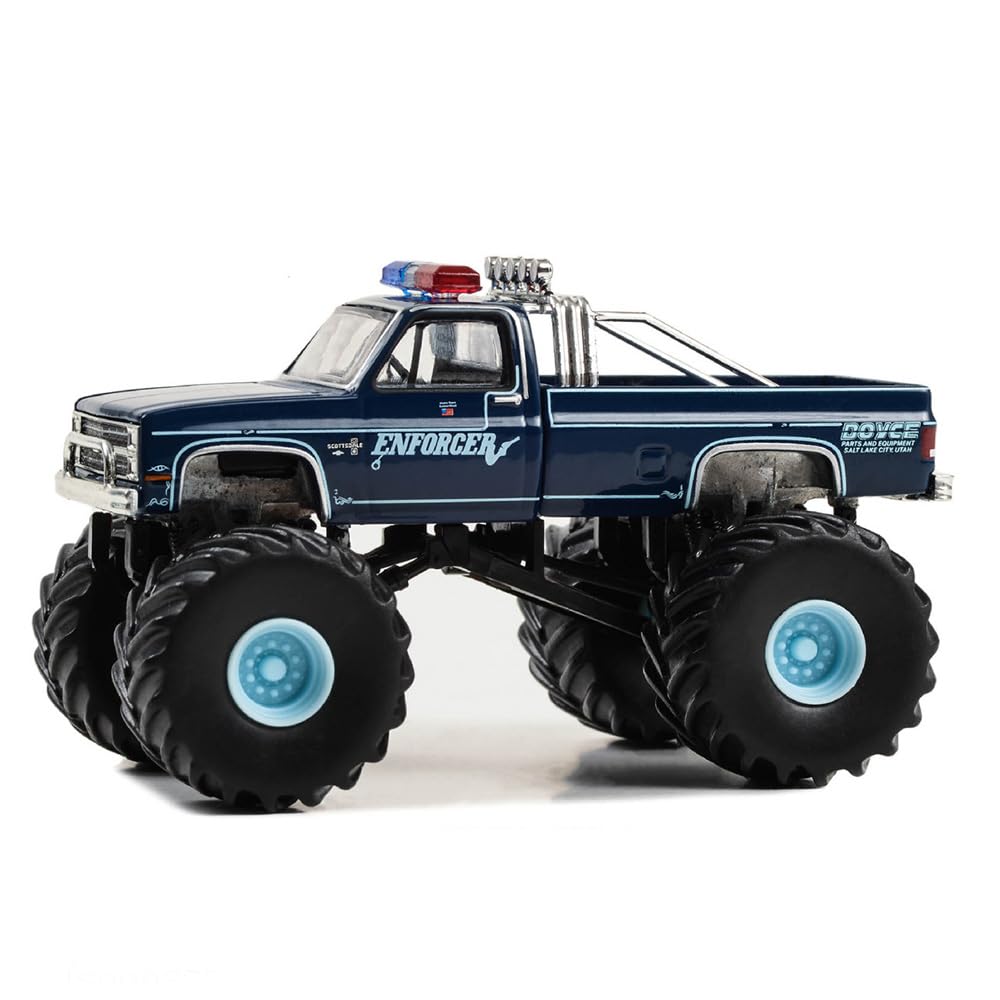 Green Light 1/64 Scale King of Crunch Series 14 1987 Chevrolet K20 - Enforcer 49140-C