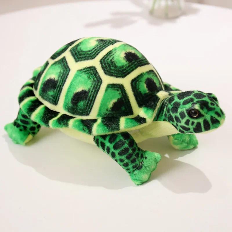 Kids Toys Cute Baby Super Green Simulation Stuffed Tortoise Realistic Sea Turtle Animal Plush Baby Toy Gift Hot Sale Home Decor