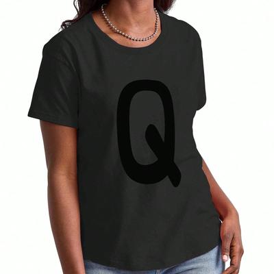 Letter P Wounisex's Cotton T Shirt, Premium Cotton Graphic, Durable, Casual Fashion, Initial P With Colorful Abstract Splash, Alphabet P Artistic Desi