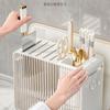 Luxury Acrylic Wall-mounted Knife Rack Chopsticks Scissor Cutting Board Storage Shelf Desktop Multi-functional Kitchen Organizer