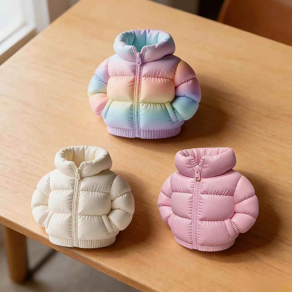 Down Jacket 3D Printed Pen Holder, Suitable for Study, Office, Home, Dormitory, Back-to-school Season, Christmas Gifts