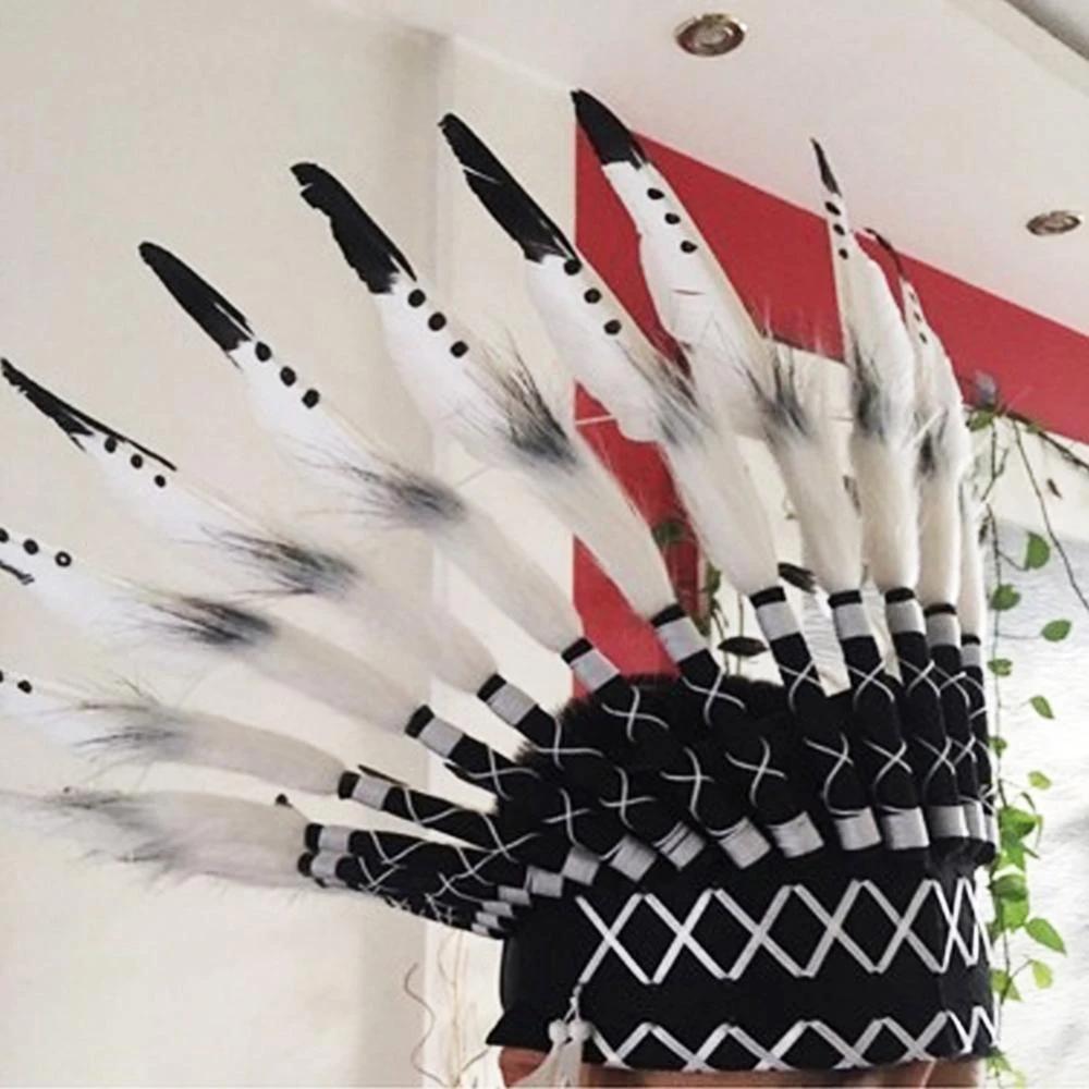 Child Baby Toys Indian Style Feather Headband Headdress Party Decoration DIY Photo Prop Live Home Decorative Women Men Hat