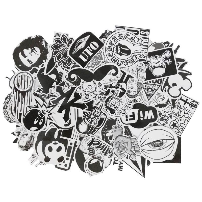 Skateboard Sticker Set 60 Stück Skateboard Vinyl Aufkleber Skate Graffiti Laptop Auto LS