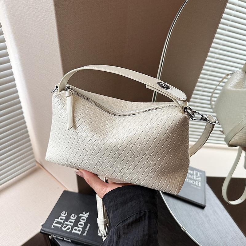 Gewebte Unterarmtasche Neue Mode vielseitige Handtasche Lässige Retro-Umhängetasche Kissen-Tasche