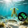 Soft Crustacean Fishing Tackle with Bright Body, Slow Sink and Umbrella-Style Hook Cluster for Retrieval Fishing Use