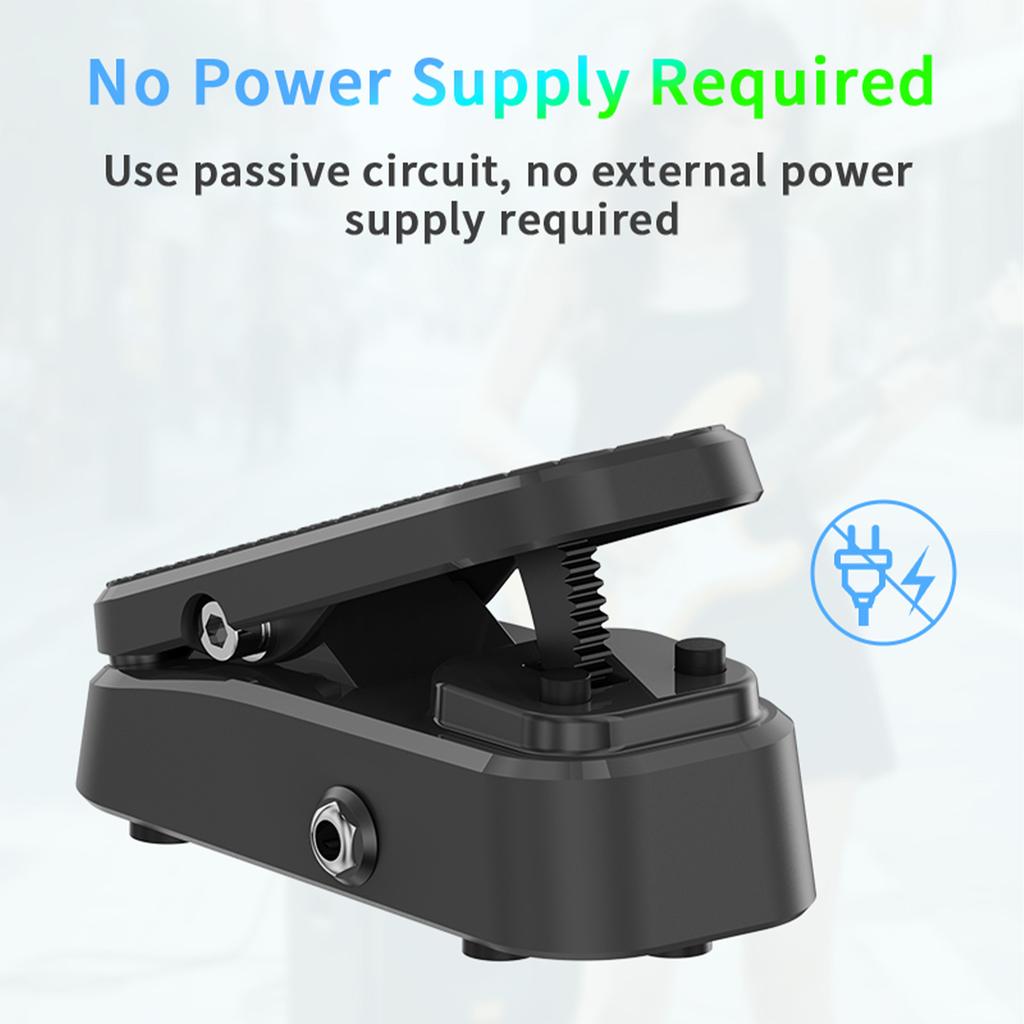Volume Expression Guitar Effect Pedal 2-in-1 Dual Control Silent Buffer Metal Chassis Stereo Interface No Power Required