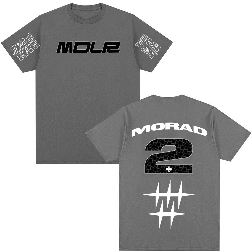 Rapper Morad MDLR Tour 2025 T-shirt Men Women Clothing Fashion Hip Hop T-shirt Cotton Casual Oversized Short Sleeve T-shirts Top