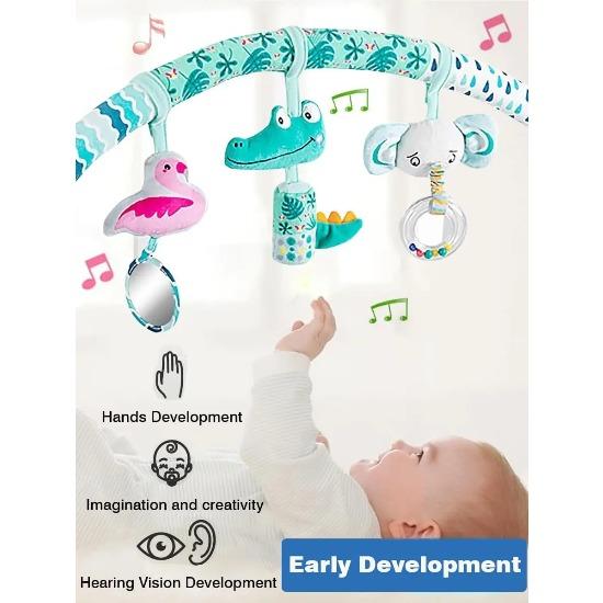 Baby Toy Toddler Cribs Cradles Hanging Bell Baby Stuff Newborn Stroller Stroller Play Arch Bed Toys for Babies 0 12 Months