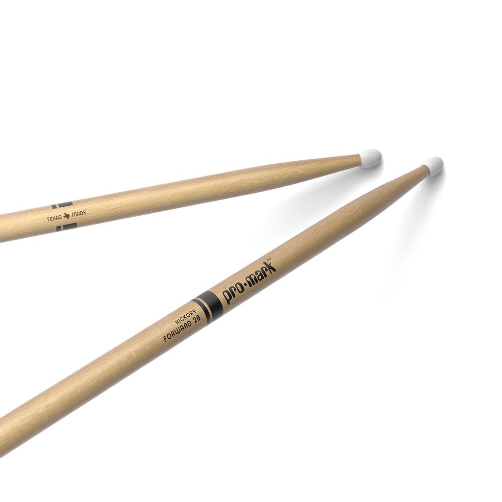 PROMARK Hickory Drumsticks, Nylon Tip, 2B, TX2BN (406 X 16mm) [Official Japanese Product]