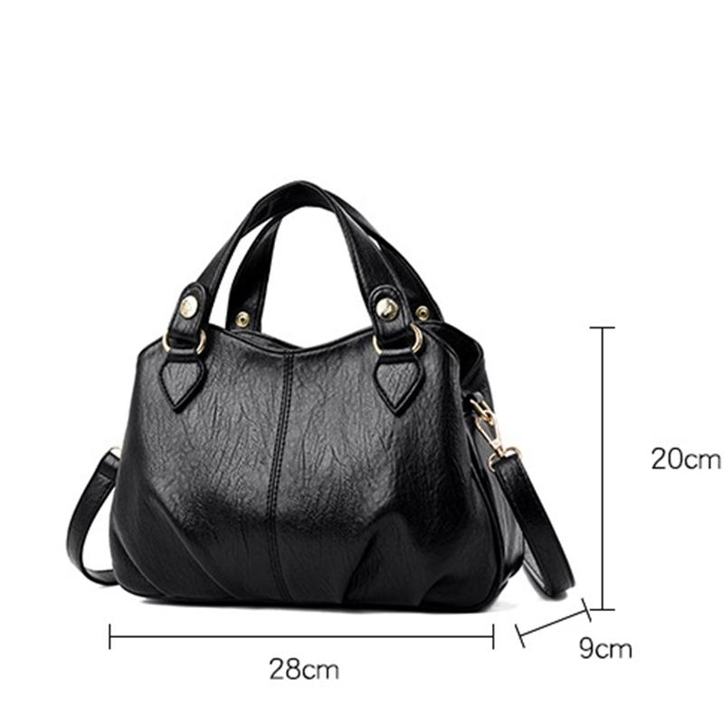Módní Dámská kožená kabelka Tašky s horní rukojetí Dámská taška přes rameno Tote Bag Luxusní značkové kabelky pro ženy