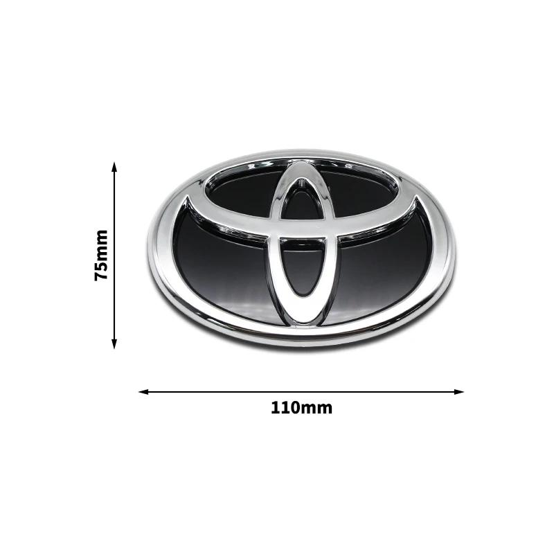 

3D Car Logo Modified Car Logo Badges Front And Rear Logo Silver For Toyota Hybrid Series Prado Highlander Camry Corolla Styling
