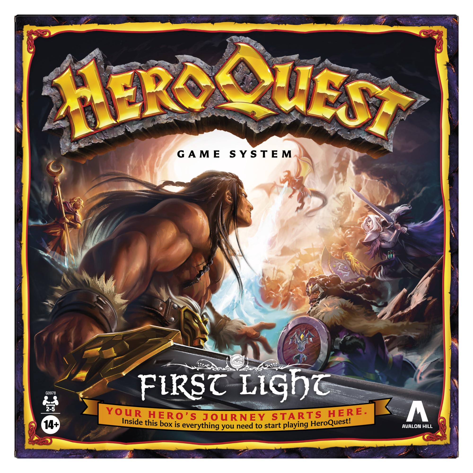 Avalon Hill HeroQuest First Light Game System Board Game English Version -
