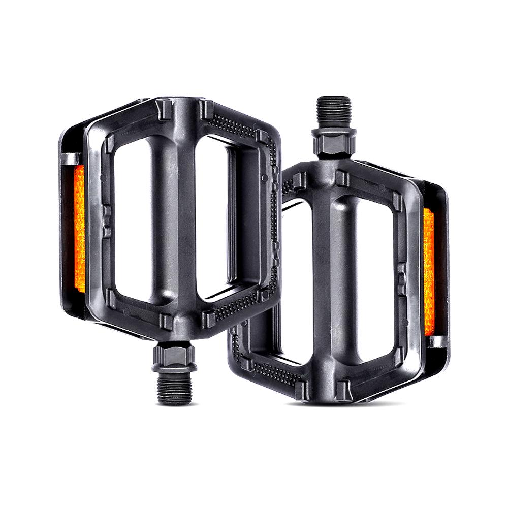1 Pair Fine Quality Portable Bike Bicycle Pedals Plastic Road Bike Double Pedals Cycle Mountain Bike Parts