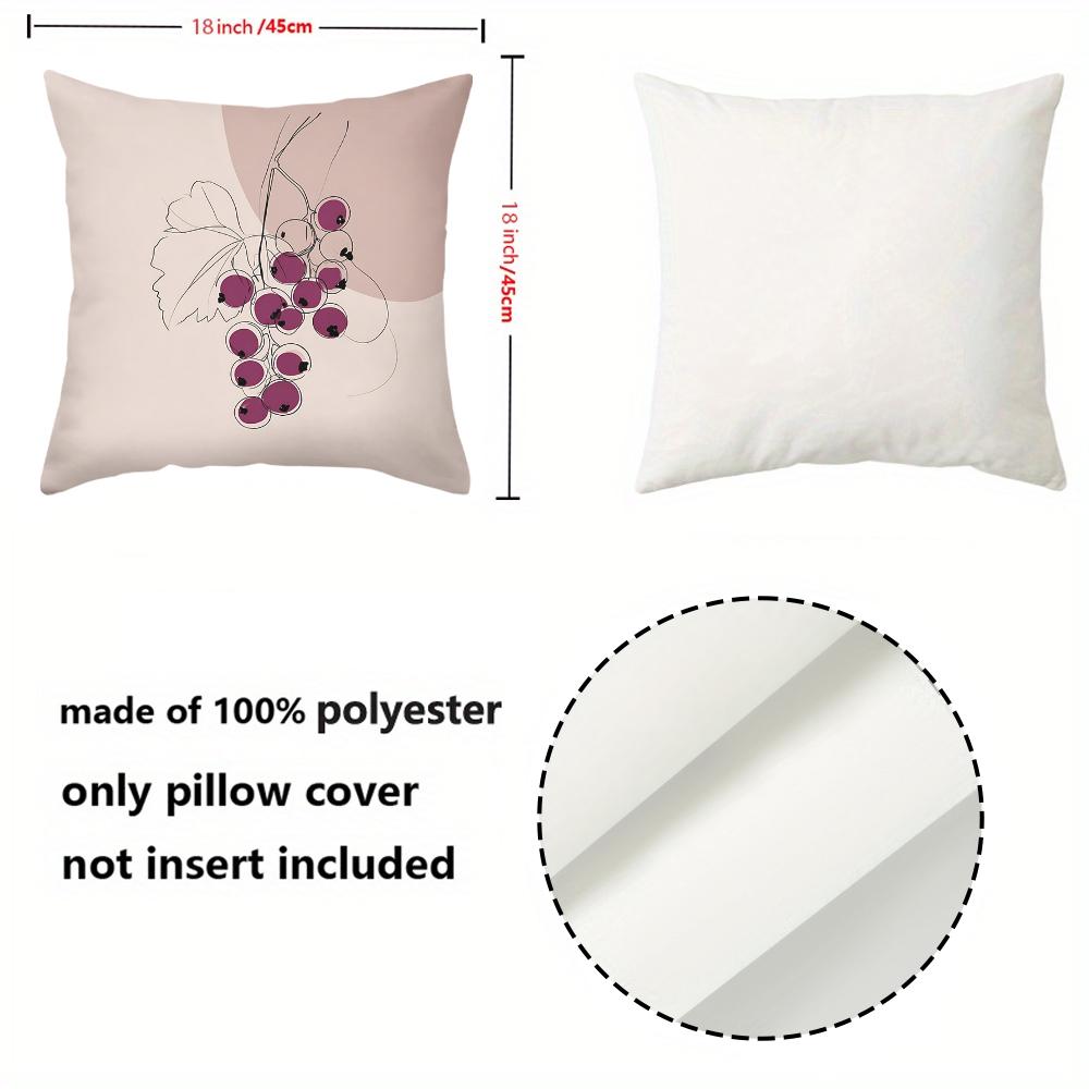 Floral Grape Pillow Set For Cozy Home Decor Polyester pillowcase, sofa decorative cushion cov Headboard Pillow