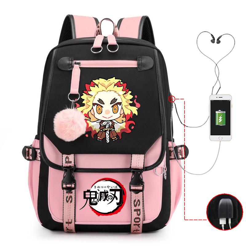 Demon slayer ghost extermination column student schoolbag junior high school student primary school student middle school student backpack