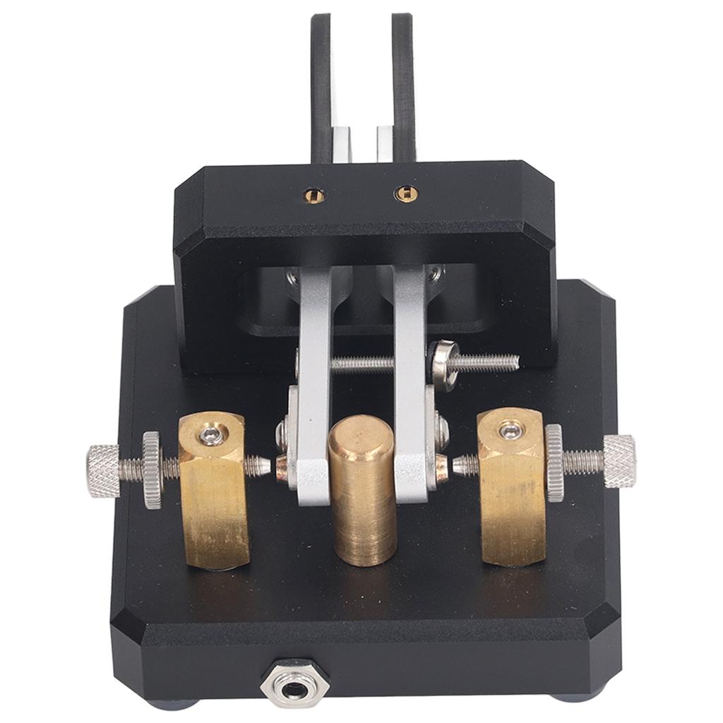Morse Code Key Double Paddle Automatic CW Shortwave Telegram Tapper for Training