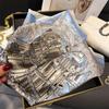 Luxury Retro Design Print Scarf Women Silk Scarves Bandana Hijab Neckerchief Shawl Kerchief Hair Band Foulard Lady
