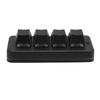 Wireless Bluetooth Wired USB 4 Key Keypad Mechanical Gaming Keyboard Programmable Macro Keyboard RGB Backlit for Phone