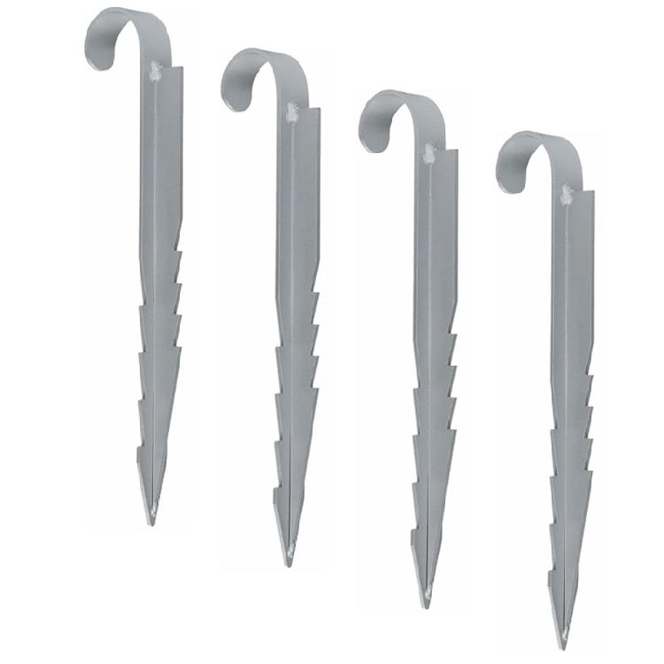 4Pcs Garden Landscape Anchoring Stakes Trampoline Anchors Metal Tent Trampoline Ground Stake For Swing Yard Enduring