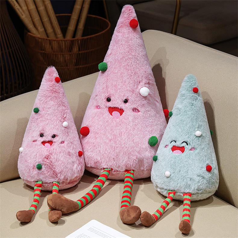 New Cute Plush Christmas Tree Bear Ornament for Home Parties