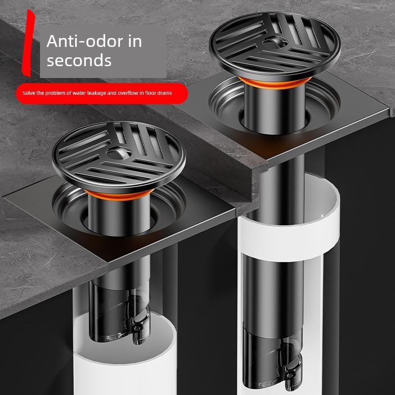 Specialized Anti-Odor Floor Drain Core with Stainless Steel Filter Net, Extension Pipe, and Anti-Odor Core for Floor Drains