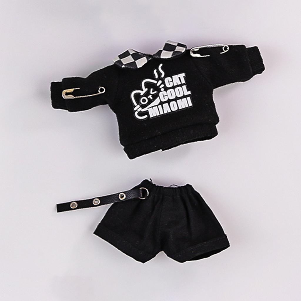 Ob11 Doll Clothing Cool Cat Rabbit Sweater Coat Doll Shorts Hat For Nendoroids, Molly, Ufdoll, Gsc Body, Ymy, 1/12bjd Doll