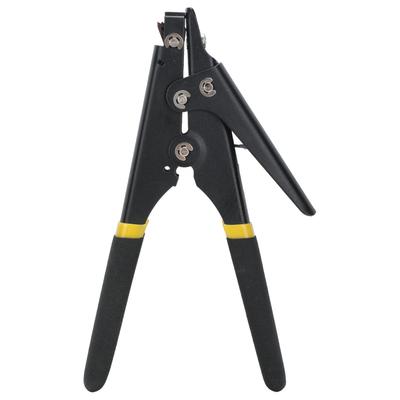 Portable Nylon Cable Tie Gun Adjustable Tension Plastic Zip Tie Fastening and Cutting Tool Black