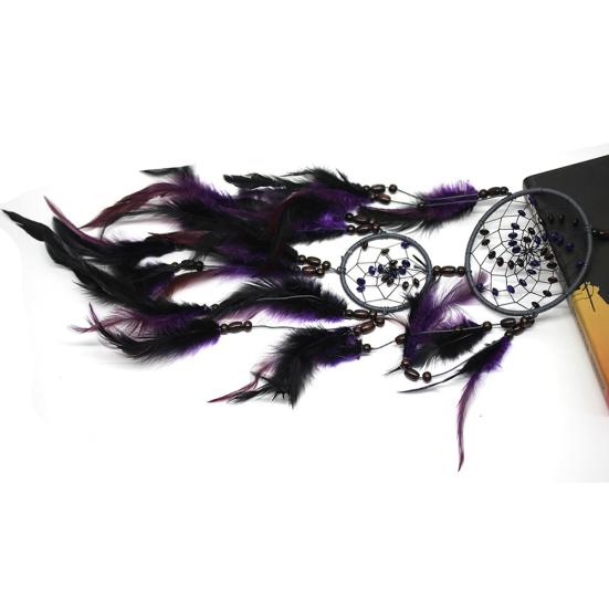Home Cafe Car Hanging Decoration Natural Feathers Dream Catcher Wall Ornament