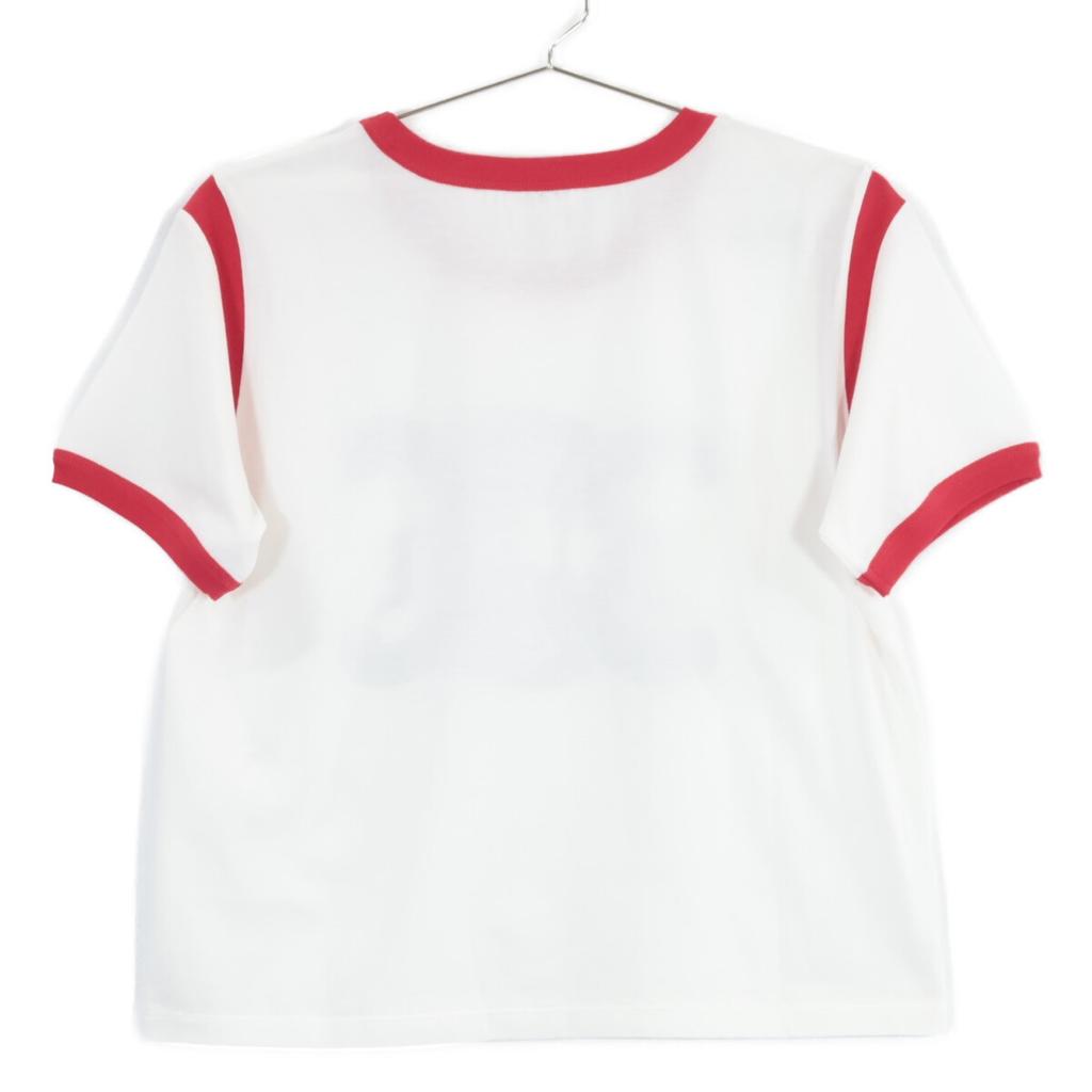Celine Excellent Condition, Genuine Domestic Product, 2X58B671Q Triomphe Logo Short-sleeved T-shirt Tops S White X redUsed