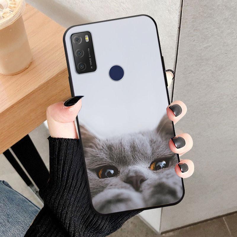 For Alcatel 1S 2021 Cases 6025H 6025D Wolf Lion Soft TPU Silicone Phone Cases For Alcatel 1 S 2021 Back Cover Bumper Funda Coque