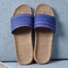 Cotton and Linen Non-Slip Home Slippers for Men and Women – Indoor Summer Slippers with Thick Bottom for Wooden Floors.
