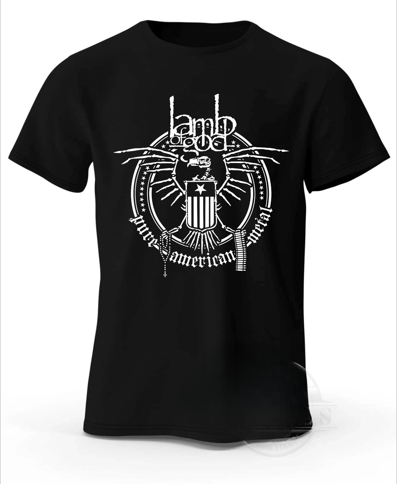

LAMB OF GOD Pure American Metal NWOAHM Black Strap Custom Summer Personalized Loose Cotton Couple 3XL