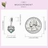 Bisaer 100% 925 Sterling Silver Charm Anioł modlący się serce cyrkon Charms DIY bransoletki bransoletki kobiety biżuteria