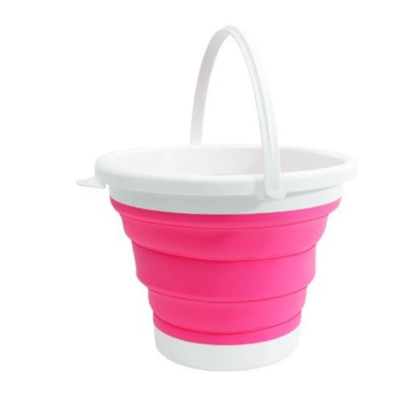 Seau Pliable Portable, Seau de Lavage Pliable pour Voiture, Camping en Plein Air, Pêche, Voyage, Rangement Facile, Articles de Nettoyage, Usage Domestique et Commercial