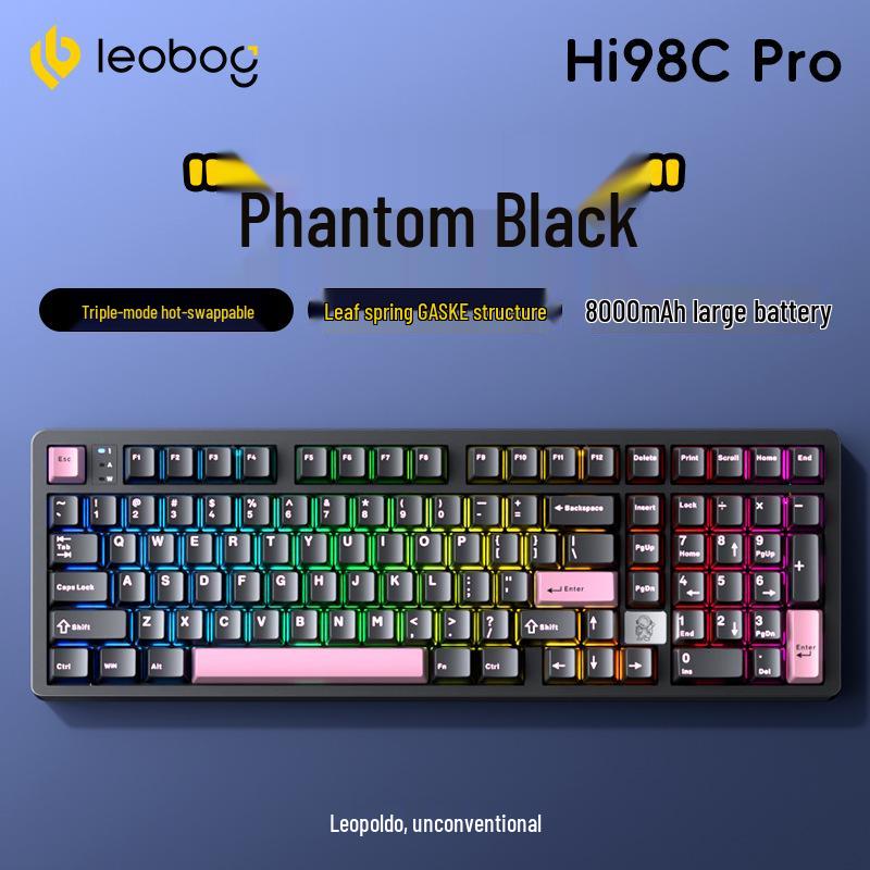 LEOBOG Hi98C Wireless Three-Mode Bluetooth Mechanical Gaming Keyboard