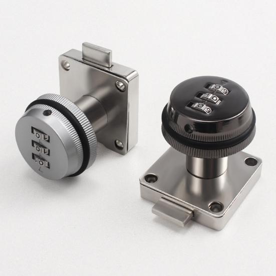 1 Set Digital Password Lock Thickened 3-digit Design Zinc Alloy Mailbox Drawer Security Number Code Lock Daily Use