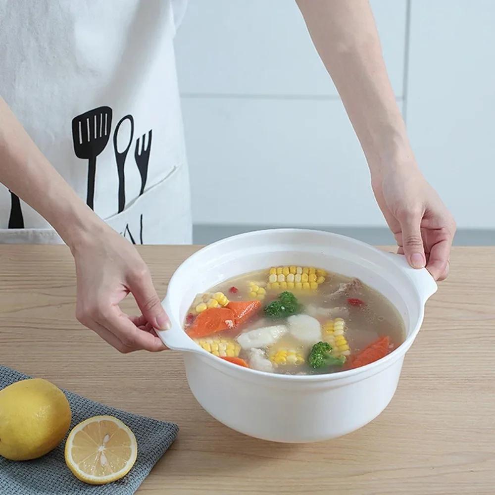 Microwave Oven Special Box Heated Soup Pot Rice Steamed Hot Steamed Buns With Lid Eco-friendly Food Grade Kitchen Tool
