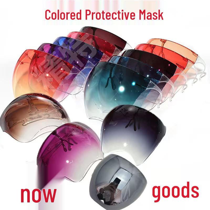 Colorful UV Protection Mask with Windproof Goggles for Outdoor Cycling