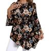 T-shirt Casual da Donna Taglie Forti, Blusa Stampata Girocollo, Abbinabile a Tutto, Primavera Estate 2026