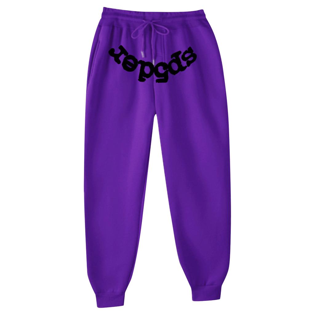 Women's Casual Letter Sweatpants Pocket Drawstring Elastic Drawstring Sweatpants