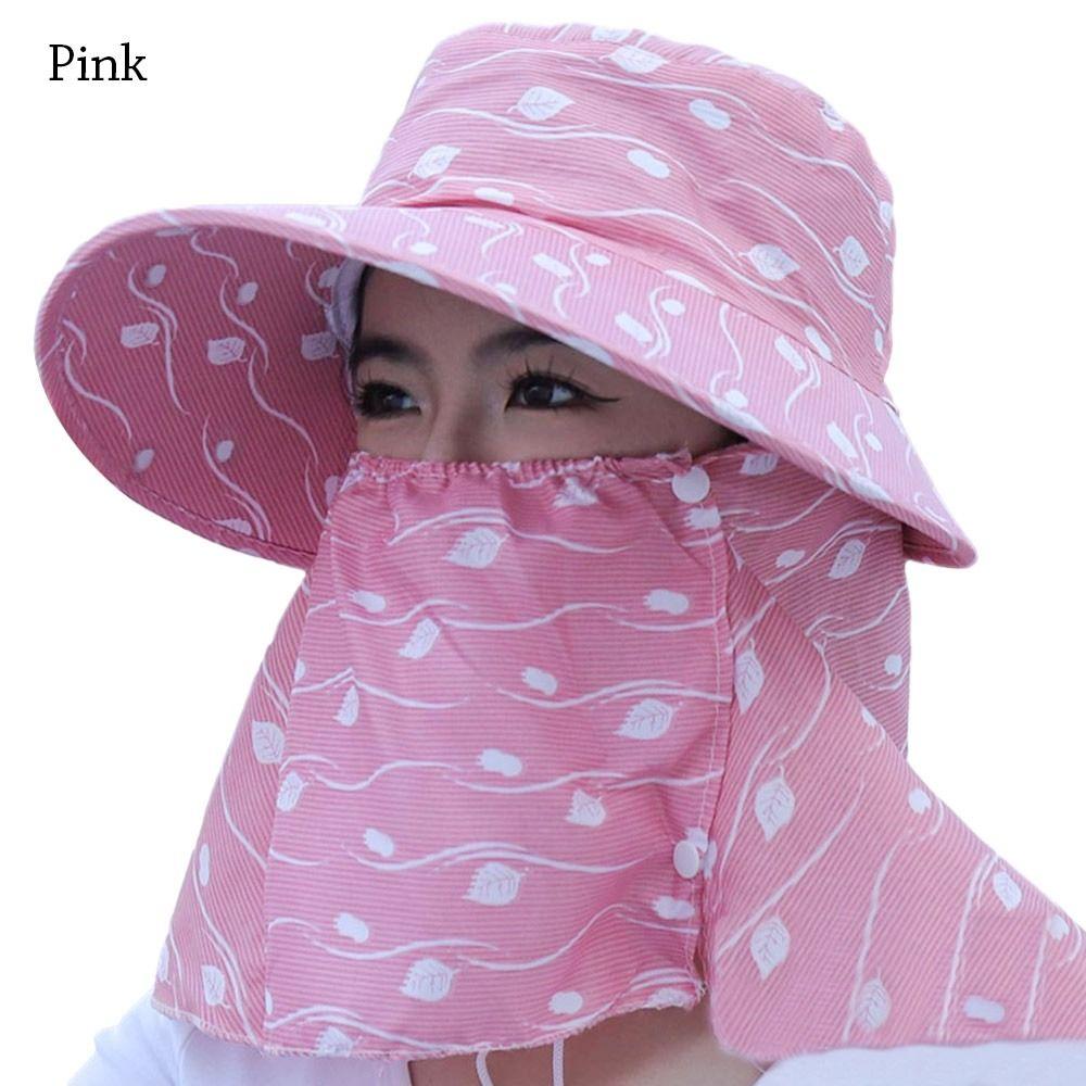 Fishing Hunting Hiking Summer Wide Brim Sun Hat UV Protection Hats Protective Cover Visor Caps