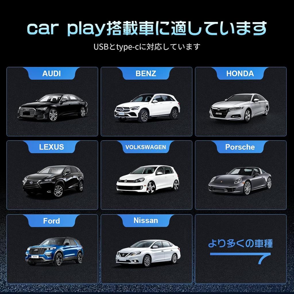 VVCAR CarPlay Wireless Adapter, 5 GHz WiFi, Navigation, Music, Siri, Calls and Messages, Online