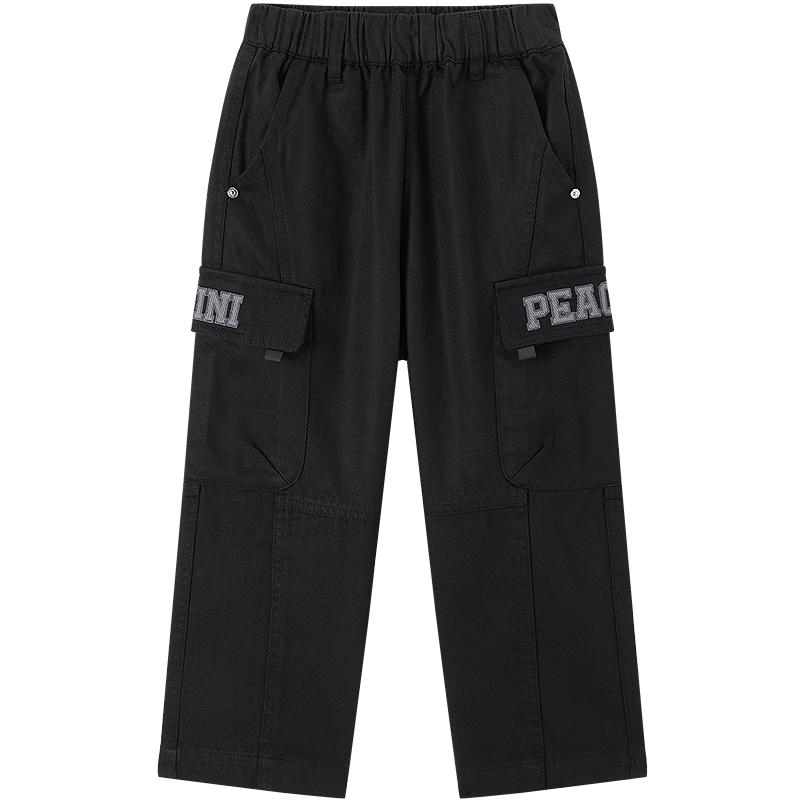 MiniPeace Boys Spring Cargo Pants 110 чёрный